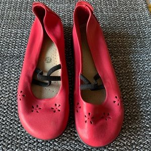 Red ballerina Daisy- Italian leather flats